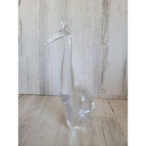 Silverbrook leaded crystal giraffe glass zoo animal figure collectible vintage‎